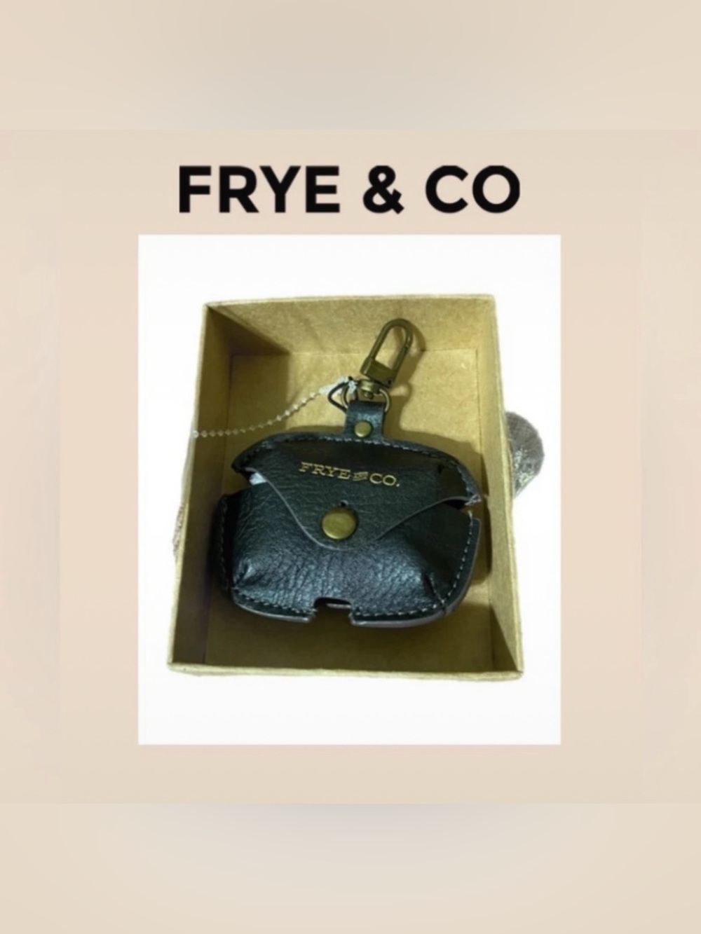 Frye And Co Unique Leather Earbud Case Pro NWT